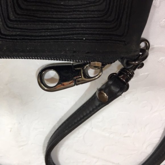 Naturalizer Black Geometrically Designed Crossbody Shoulder Bag - Picture 7 of 11